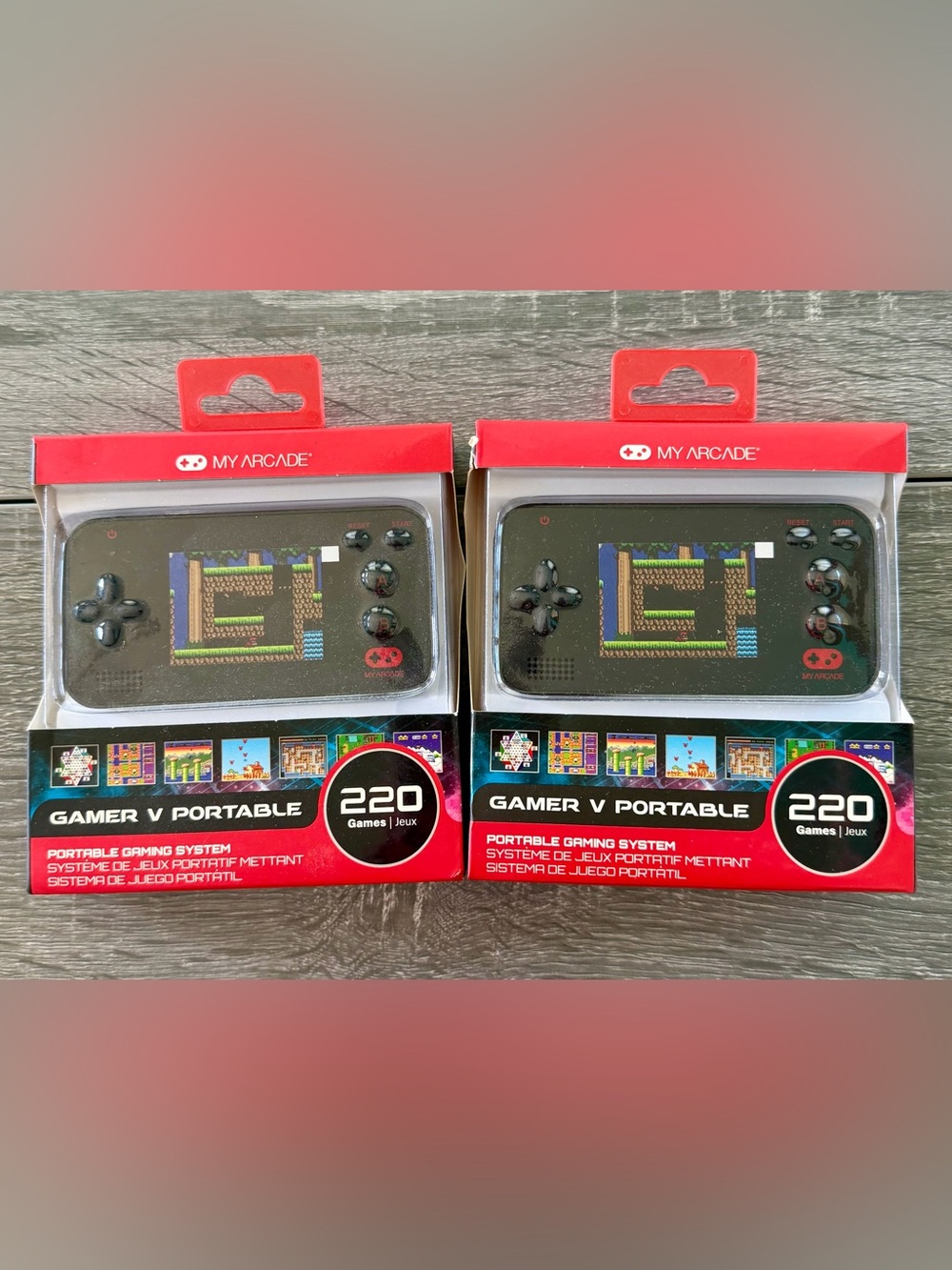 2 My Arcade Gamer V Portable Handheld System 220 Games In 1 New Sealed Boxes